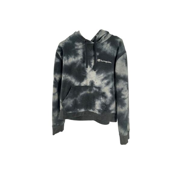 Champion Boys Gray Tie Dye Pullover Hoodie Sweatshirt Youth Size Medium - Picture 2 of 6